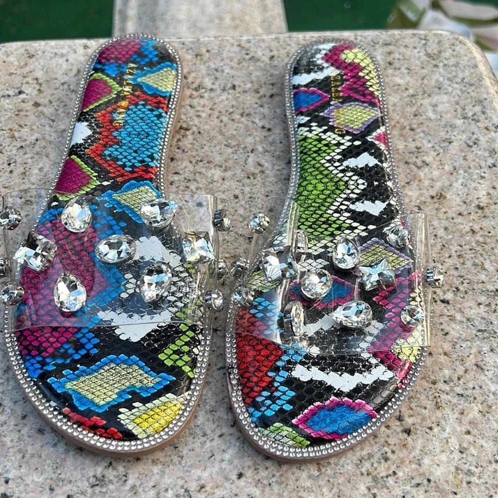 AKIRA RHINESTONE FLATS